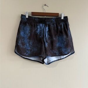 Velocity Women's Black and Blue Athletic Shorts Size Large